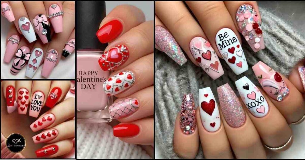 Soft Love Simple Valentine’s Day Nails