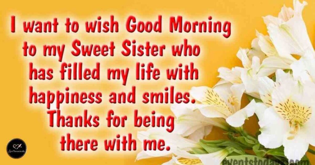 good morning sister