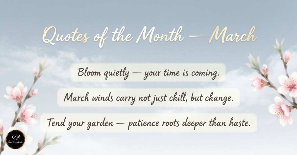 quotes of the month march