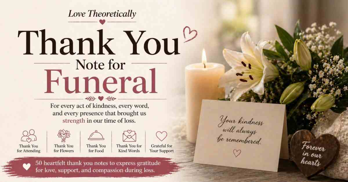 Thank You Note for Funeral
