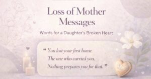 loss of mother message