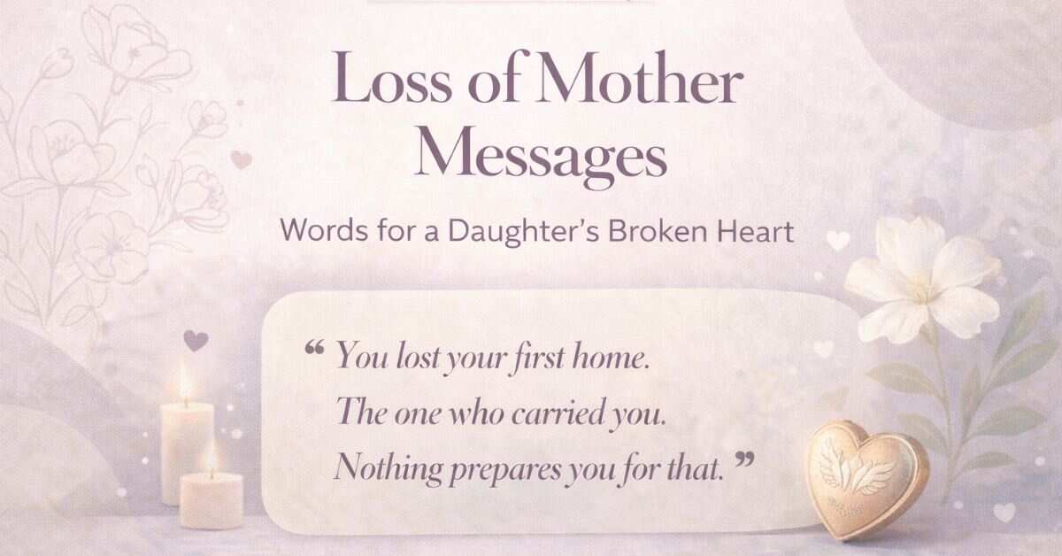 loss of mother message