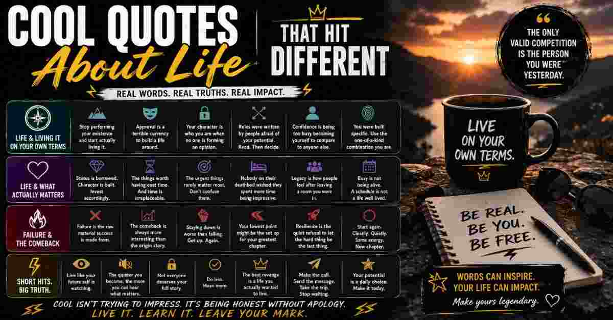 Cool Quotes About Life