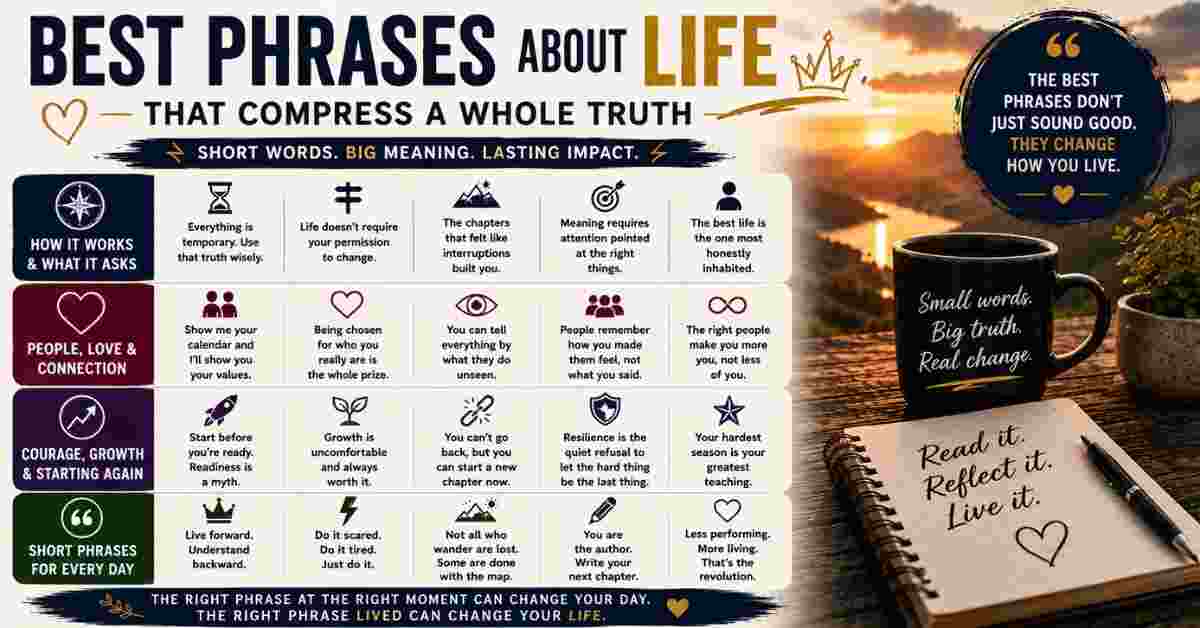 best phrases about life