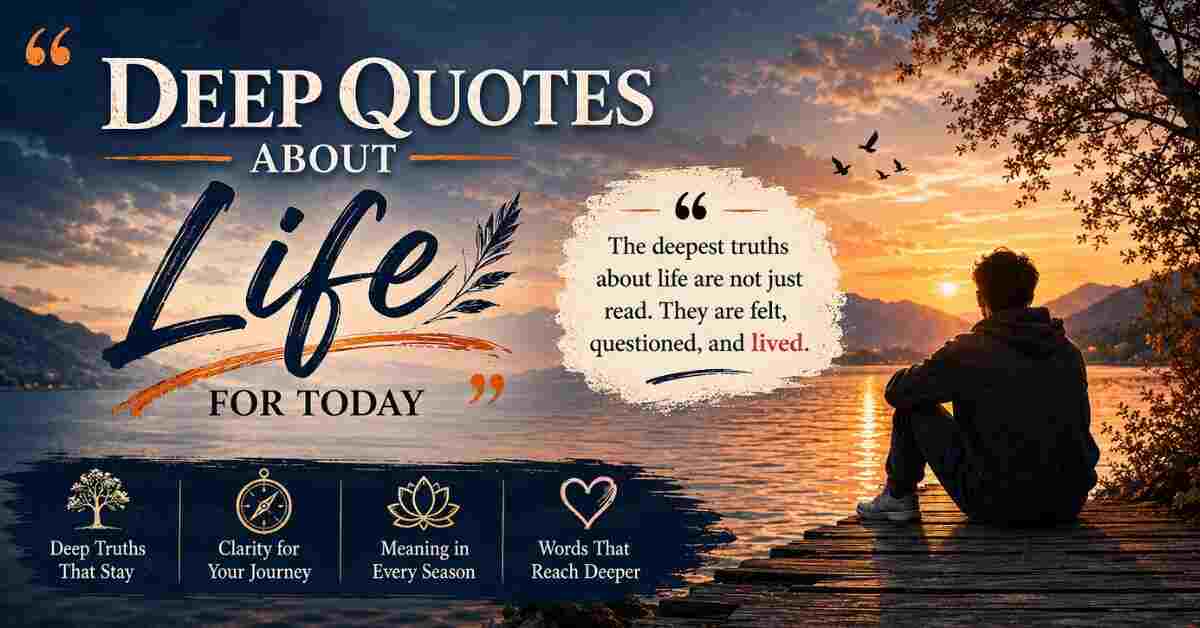 deep quotes about life