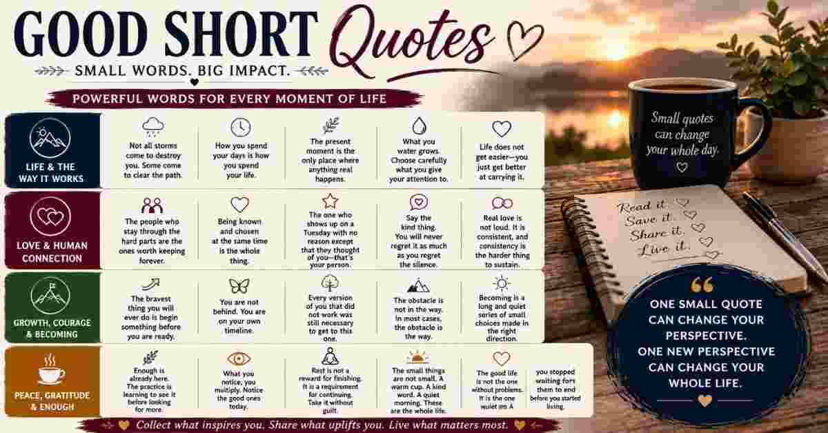 good short quotes