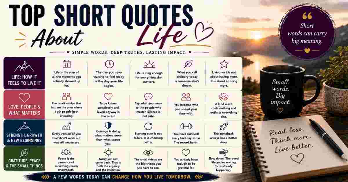 short quotes about life