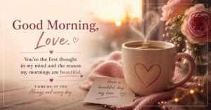 good morning love message for my love