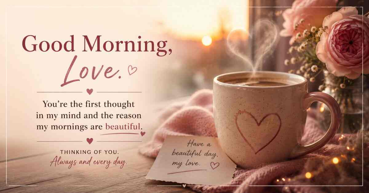 good morning love message for my love