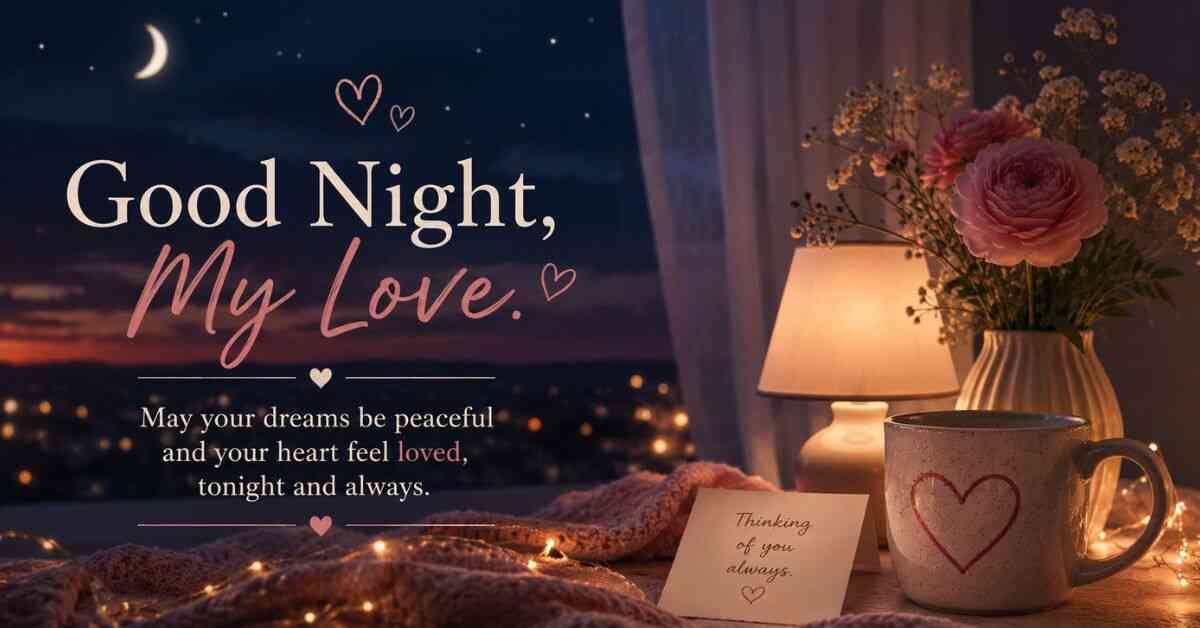 good night message to my love